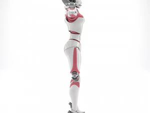 Female android 3D Model
