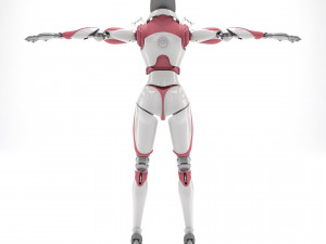 Female android Modelo 3D