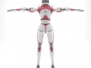 Female android 3D Model