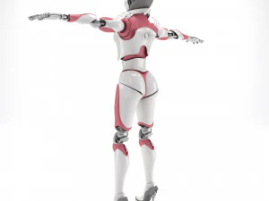 Female android 3D Model