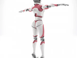 Female android 3D Model
