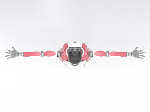 Female android Modelo 3D
