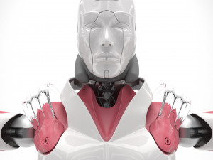 Female android Modelo 3D