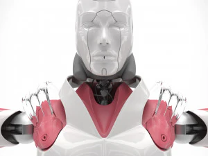 Female android 3D Model