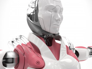 Female android Modelo 3D