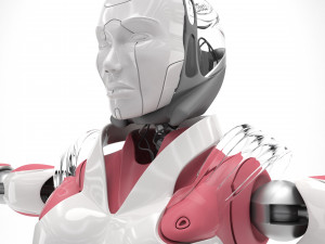 Female android Modelo 3D
