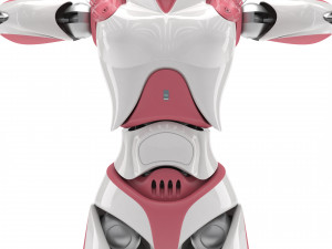 Female android Modelo 3D