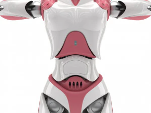 Female android 3D Model