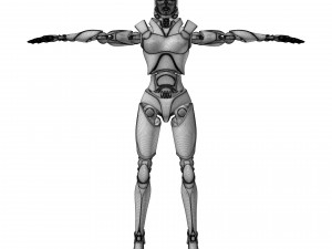 Female android Modelo 3D
