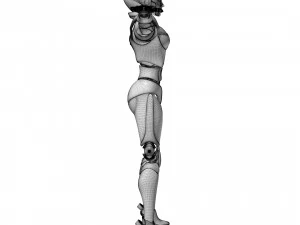 Female android 3D Model