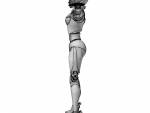 Female android Modelo 3D