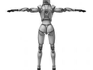 Female android Modelo 3D