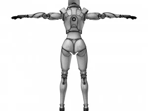 Female android 3D Model