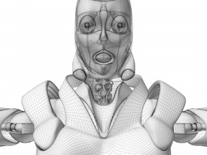Female android Modelo 3D