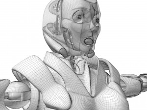 Female android Modelo 3D