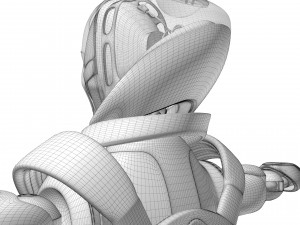 Female android Modelo 3D