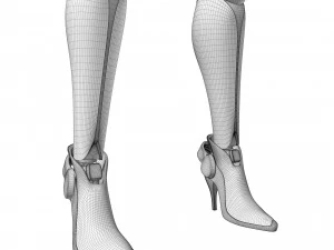 Female android 3D Model