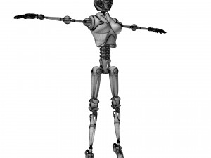 Female android Modelo 3D