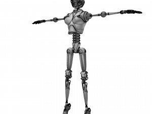 Female android Modelo 3D