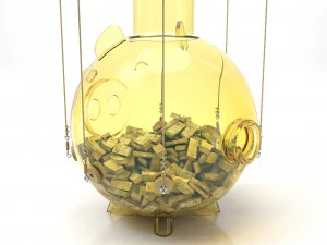 Squid Game Piggy Bank 3D Model