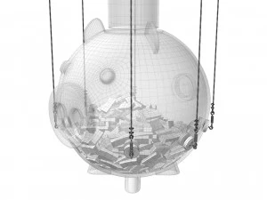 Squid Game Piggy Bank 3D Model