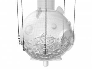 Squid Game Piggy Bank Model 3D