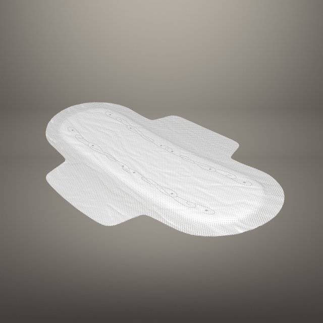 sanitary pad 3Dモデル .c4d .max .obj .3ds .fbx .stl .blend 