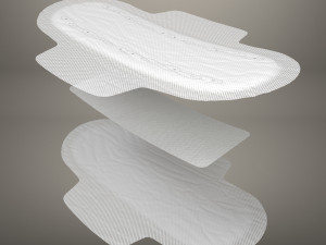 sanitary pad 3Dモデル