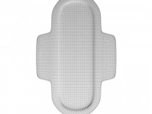 toalla sanitaria Modelo 3D