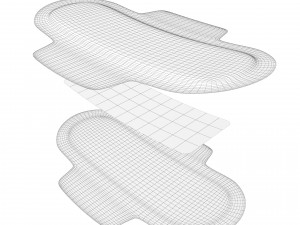 sanitary pad 3Dモデル