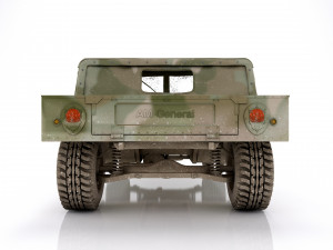 Hummer h1 military camouflage Model 3D