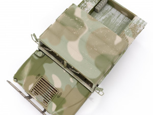 Hummer h1 military camouflage Model 3D