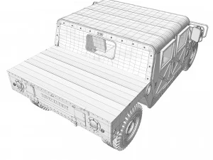 Hummer h1 humvee 3D Model
