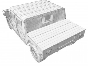 Hummer h1 humvee Model 3D