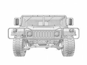 Hummer h1 humvee Model 3D