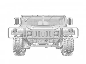 Hummer h1 humvee 3D Model