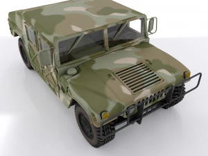 Camouflage militaire Hummer h1 Modèle 3D