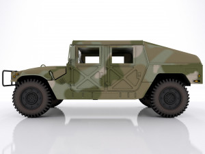 Hummer h1 military camouflage 3D Model in Transport 3DExport