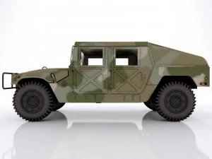 Camouflage militaire Hummer h1 Modèle 3D
