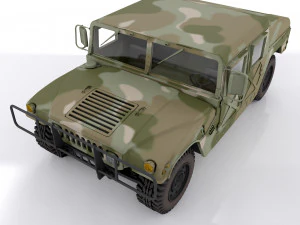 Camouflage militaire Hummer h1 Modèle 3D