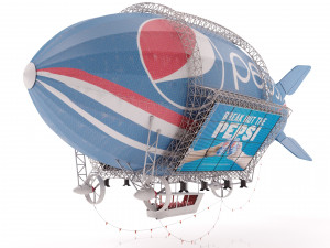 Advertising zeppelin pepsi 3D 模型