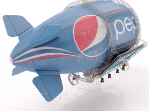 Advertising zeppelin pepsi Model 3D