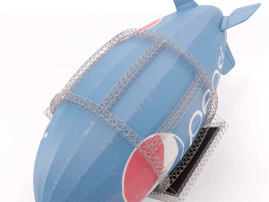Advertising zeppelin pepsi 3D Model