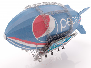 Advertising zeppelin pepsi Model 3D