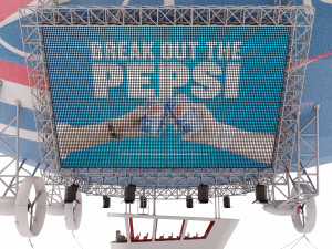Advertising zeppelin pepsi Model 3D