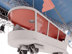 Advertising zeppelin pepsi 3D Model