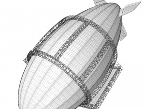 Advertising zeppelin pepsi Model 3D