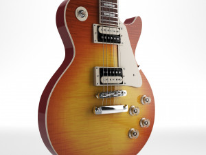 Gibson les paul standard - heritage cherry sunburst 3Dモデル