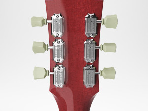 Gibson les paul standard - heritage cherry sunburst 3Dモデル