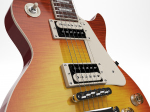 Gibson les paul standard - heritage cherry sunburst 3Dモデル